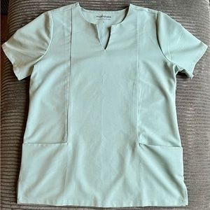 MANDALA Scrubs 5 Pocket Notch Neck Top Tourmaline - S